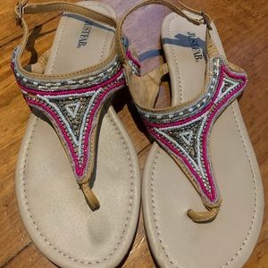 Beaded sandals